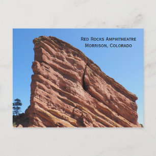 Red Rocks Amphitheater Morrison, Colorado, Verenig Briefkaart