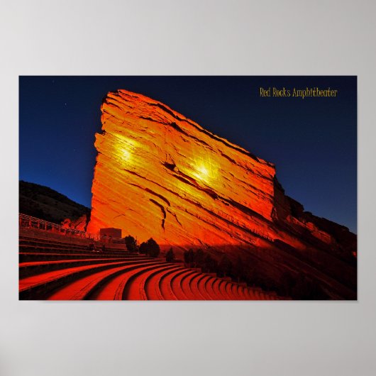 Red Rocks amphitheater Poster (Voorkant)