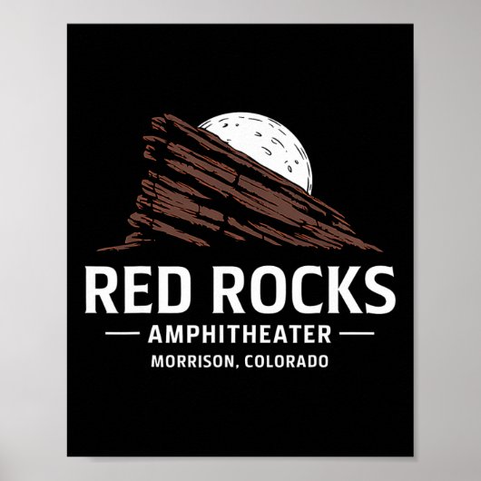 Red Rocks Amphitheatre Morrison Colorado Wandelen  Poster (Voorkant)