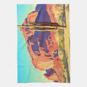 Red Rocks and Cactus, 1945 by Maynard Dixon Theedoek (Verticaal)