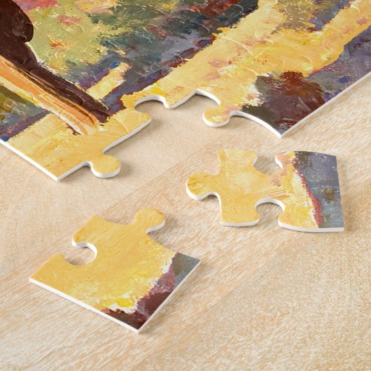 Red Rocks and Cactus van Maynard Dixon Legpuzzel (Zijkant)