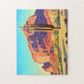 Red Rocks and Cactus van Maynard Dixon Legpuzzel (Verticaal)