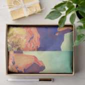 Red Rocks and Cactus van Maynard Dixon Tissuepapier (Geschenk)