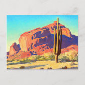 Red Rocks and Cactus van Maynard Dixon Uitnodiging Briefkaart (Voorkant)