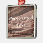 Red Rocks Colorado Aangepaste naam Metalen Ornament (Links)