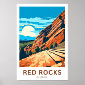 Red Rocks Colorado Reisprint Poster (Voorkant)