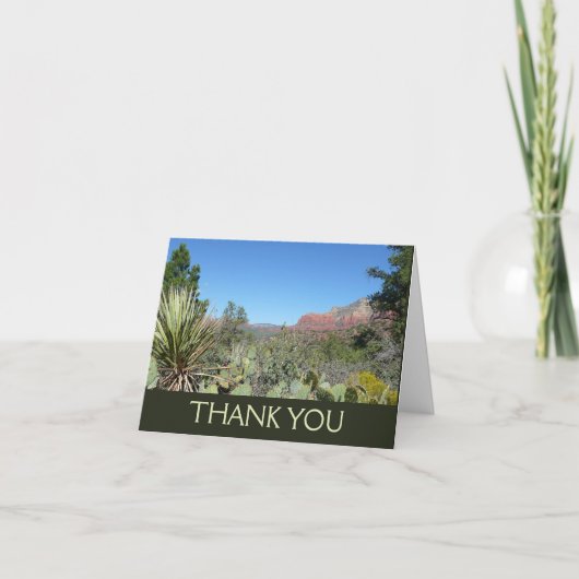 Red Rocks en Cacti I Bedankkaart (Voorkant)