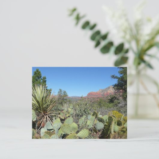 Red Rocks en Cacti I Briefkaart (Staand voorkant)