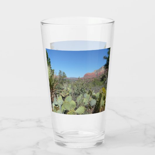 Red Rocks en Cacti I Glas (Achterkant)