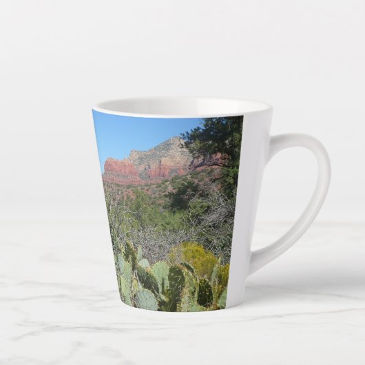 Red Rocks en Cacti I Latte Mok (Rechts)