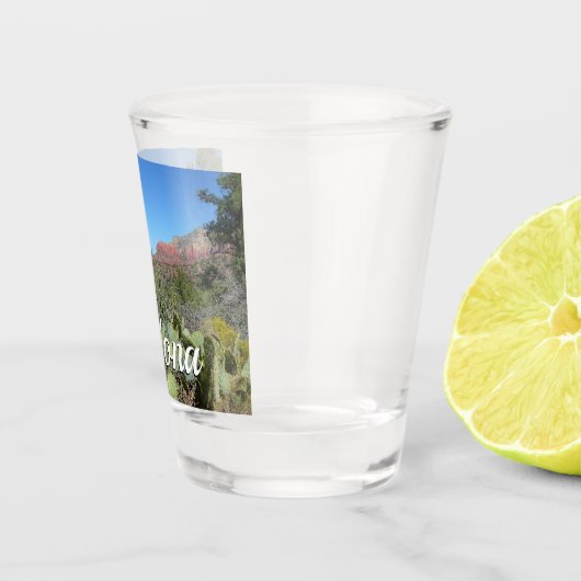Red Rocks en Cacti I Shot Glas (Rechts)