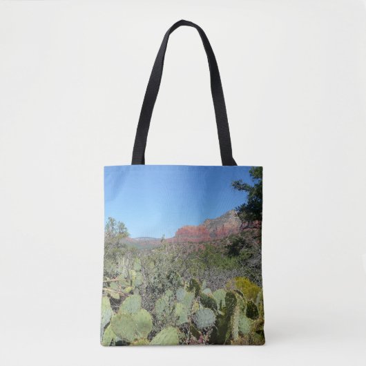 Red Rocks en Cacti I Tote Bag (Voorkant)