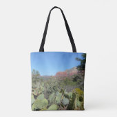 Red Rocks en Cacti I Tote Bag (Achterkant)