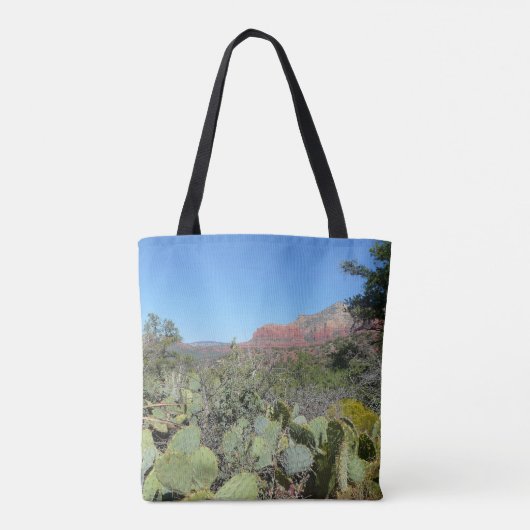 Red Rocks en Cacti I Tote Bag (Achterkant)