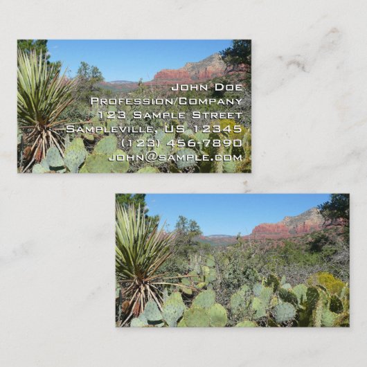 Red Rocks en Cacti I Visitekaartje (Voorkant / Achterkant)