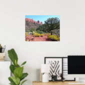 Red Rocks en Cacti II in Sedona Arizona Poster (Thuiskantoor)