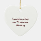 Red Rocks Heart Beach Ornament (Achterkant)