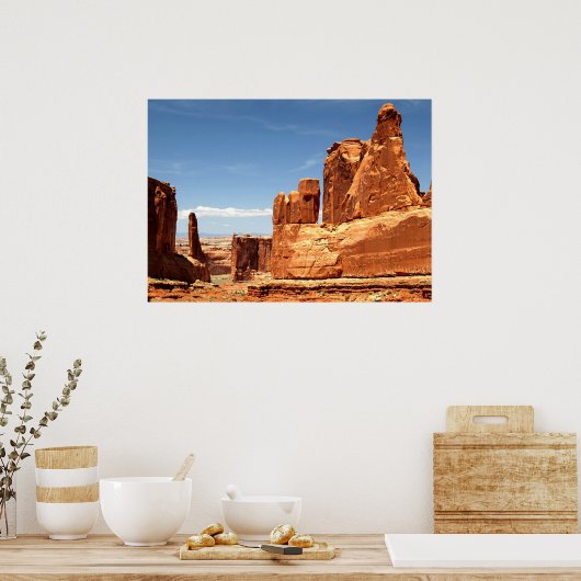 Red Rocks in Arches National Park Poster (Keuken)