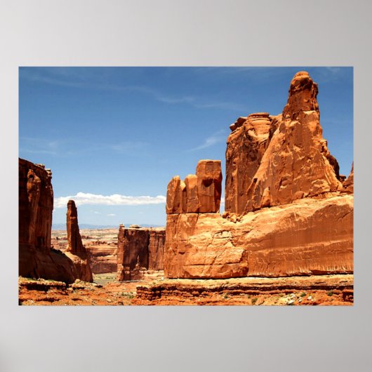 Red Rocks in Arches National Park Poster (Voorkant)