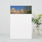 Red Rocks in Zion National Park Briefpapier (Staand voorkant)