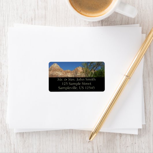 Red Rocks in Zion National Park Etiket (Insitu)