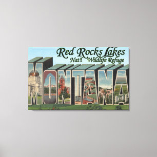 Red Rocks Lake Park, Montana Canvas Afdruk