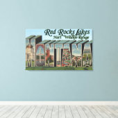 Red Rocks Lake Park, Montana Canvas Afdruk (Insitu (Houten vloer))