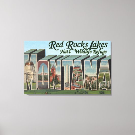Red Rocks Lake Park, Montana Canvas Afdruk (Voorkant)