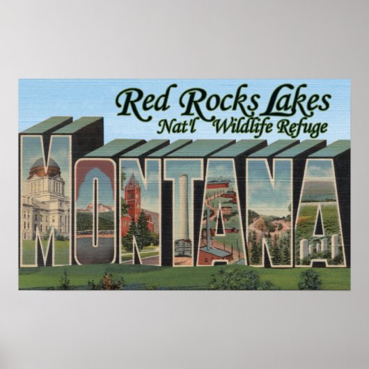 Red Rocks Lake Park, Montana Poster (Voorkant)