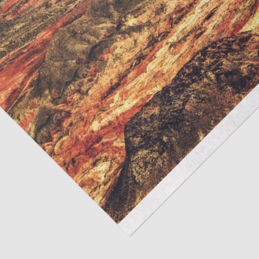 Red Rocks Mountain Scene Art Tissuepapier (Detail)