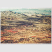Red Rocks Mountain Scene Art Tissuepapier (Voorkant)