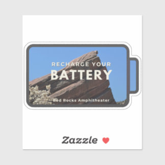 Red Rocks Oplaadsticker Sticker