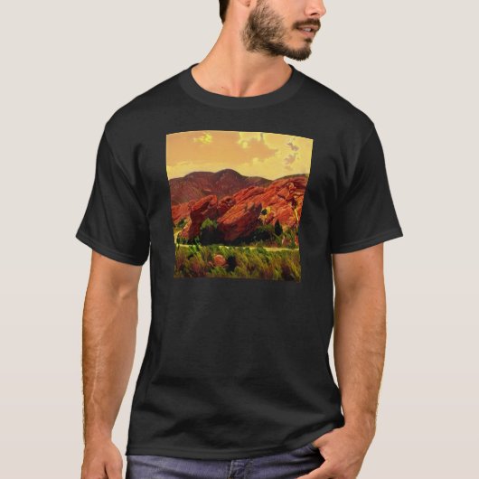Red Rocks Park Denver Colorado T-shirt (Voorkant)