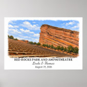 Red Rocks Park en Amphitheater Colorado Poster (Voorkant)