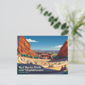 Red Rocks Park en Amphitheater VS Briefkaart (Staand voorkant)