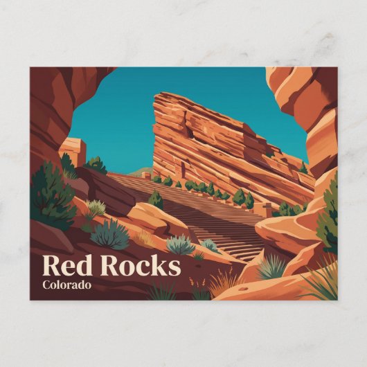 Red Rocks Park en Amphitheater VS Briefkaart (Voorkant)