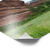 Red Rocks Park en Mountain Range Foto Afdruk (Hoek)