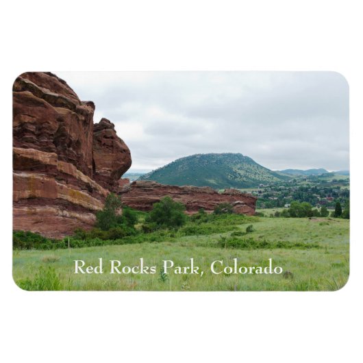 Red Rocks Park en Mountain Range Magneet (Horizontaal)