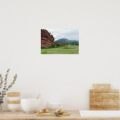 Red Rocks Park en Mountain Range Poster (Keuken)