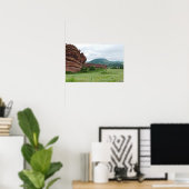 Red Rocks Park en Mountain Range Poster (Thuiskantoor)
