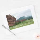 Red Rocks Park en Mountain Range Rechthoekige Sticker (Envelop)