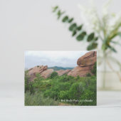 Red Rocks Ridge Mountains en Valley Briefkaart (Staand voorkant)