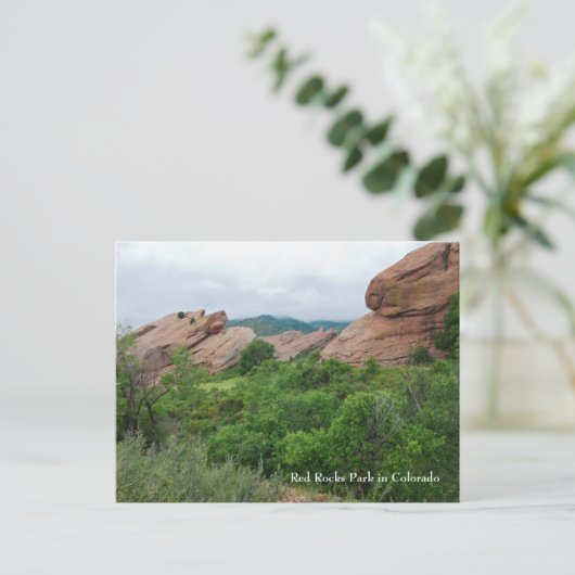 Red Rocks Ridge Mountains en Valley Briefkaart (Staand voorkant)