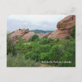 Red Rocks Ridge Mountains en Valley Briefkaart (Voorkant)