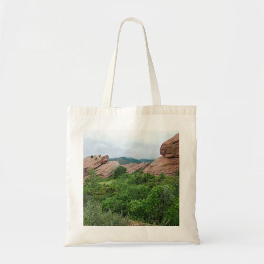 Red Rocks Ridge Mountains en Valley Tote Bag (Voorkant)