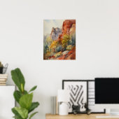 Red Rocks Sedona Arizona Art Print Poster (Thuiskantoor)