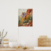Red Rocks Sedona Arizona Art Print Poster (Keuken)