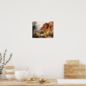 Red Rocks Sedona Arizona Art Print Poster (Keuken)