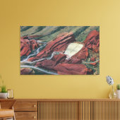 Red Rocks Theater, Park van de Rode Rocks Canvas Afdruk (Insitu (Woonkamer))