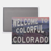 Red Rocks View of Denver Magneet (Voorkant / Achterkant)